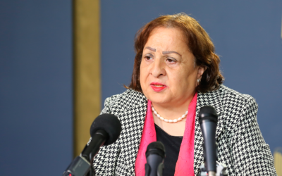 Palestinian Authority Health Minister Mai al-Kaila (WAFA)
