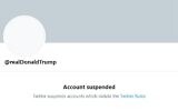 US President Donald Trump's Twitter account is seen after its permanent suspension by the platform on January 9, 2021 (Twitter screenshot: used in accordance with Clause 27a of the Copyright Law)