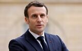 French President Emmanuel Macron at the Elysee Presidential Palace in Paris on February 4, 2021 (Ludovic MARIN / AFP)