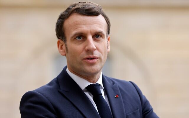 French President Emmanuel Macron at the Elysee Presidential Palace in Paris on February 4, 2021 (Ludovic MARIN / AFP) French President Emmanuel Macron at the Elysee Presidential Palace in Paris on February 4, 2021 (Ludovic MARIN / AFP)