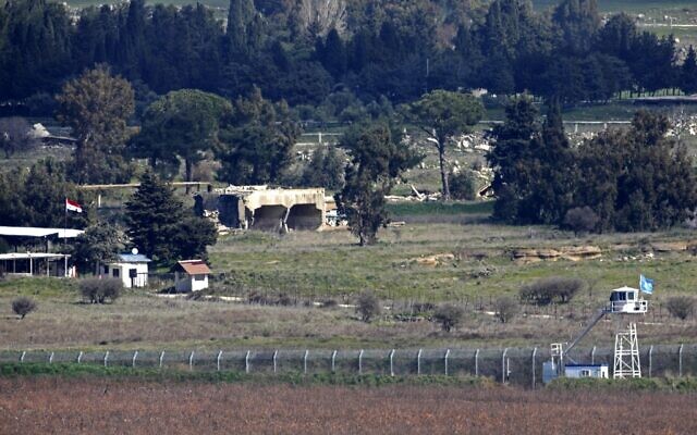This picture taken from the Golan Heights on February 15, 2021, shows Israel's border fence with the Syrian governorate of Quneitra (JALAA MAREY / AFP) This picture taken from the Golan Heights on February 15, 2021, shows Israel's border fence with the Syrian governorate of Quneitra (JALAA MAREY / AFP)
