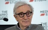 In this photo taken on July 9, 2019 US director Woody Allen holds a press conference in the northern Spanish Basque city of San Sebastian, where he will start shooting his yet-untitled next film. ( ANDER GILLENEA / AFP)