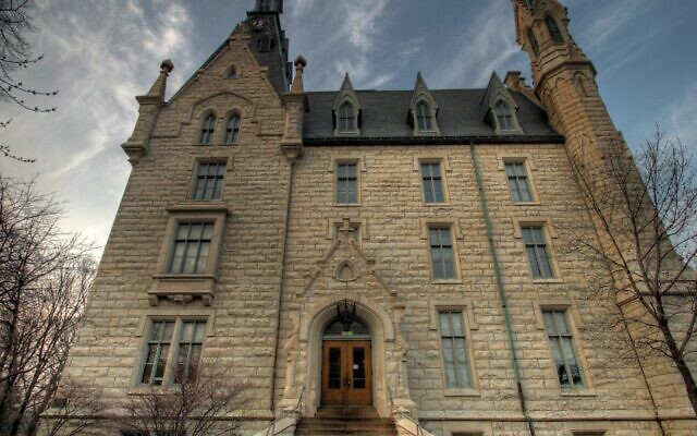 University Hall at Northwestern University, which responded to a complaint about hate speech against Bart van Alphen by telling the student to "reach out to Hillel," the Jewish campus organization. (Wikimedia Commons via JTA) University Hall at Northwestern University, which responded to a complaint about hate speech against Bart van Alphen by telling the student to "reach out to Hillel," the Jewish campus organization. (Wikimedia Commons via JTA)