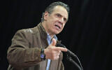 In this Feb. 24, 2021, file photo, New York Gov. Andrew Cuomo speaks during a press conference before the opening of a mass COVID-19 vaccination site in the Queens borough of New York (AP Photo/Seth Wenig, Pool, File)