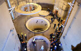 Technicians work at the Arak heavy water reactor's secondary circuit, as officials and media visit the site, near Arak, 150 miles (250 kilometers) southwest of the capital Tehran, Iran, Monday, Dec. 23, 2019. (Atomic Energy Organization of Iran via AP)