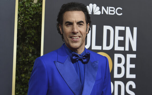 Sacha Baron Cohen arrives at the 77th annual Golden Globe Awards at the Beverly Hilton Hotel on January 5, 2020, in Beverly Hills, California. (Photo by Jordan Strauss/Invision/AP) Sacha Baron Cohen arrives at the 77th annual Golden Globe Awards at the Beverly Hilton Hotel on January 5, 2020, in Beverly Hills, California. (Photo by Jordan Strauss/Invision/AP)