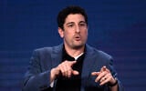 Actor Jason Biggs takes part in a panel discussion during the 2020 FOX Television Critics Association Winter Press Tour, in Pasadena, California, January 7, 2020. (Chris Pizzello/AP)