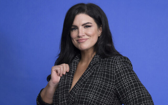Gina Carano poses at the Disney + launch event promoting 'The Mandalorian'
at the London West Hollywood hotel in West Hollywood, Calif., Oct. 19. 2019 (Mark Von Holden/Invision/AP) Gina Carano poses at the Disney + launch event promoting 'The Mandalorian'
at the London West Hollywood hotel in West Hollywood, Calif., Oct. 19. 2019 (Mark Von Holden/Invision/AP)