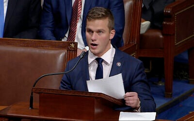 In this image from video, Rep. Madison Cawthorn, Republican-North Carolina, January 7, 2021. (House Television via AP) In this image from video, Rep. Madison Cawthorn, Republican-North Carolina, January 7, 2021. (House Television via AP)