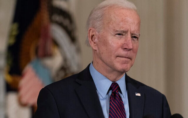 President Joe Biden speaks about the economy in the State Dining Room of the White House, in Washington, on February 5, 2021. (AP Photo/Alex Brandon) President Joe Biden speaks about the economy in the State Dining Room of the White House, in Washington, on February 5, 2021. (AP Photo/Alex Brandon)