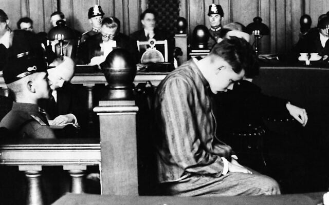 Marinus van der Lubbe is shown as he appeared in court in Leipzig, Germany, October 2, 1933, where he is on trial for the Reichstag fire in Berlin. (AP Photo) Marinus van der Lubbe is shown as he appeared in court in Leipzig, Germany, October 2, 1933, where he is on trial for the Reichstag fire in Berlin. (AP Photo)