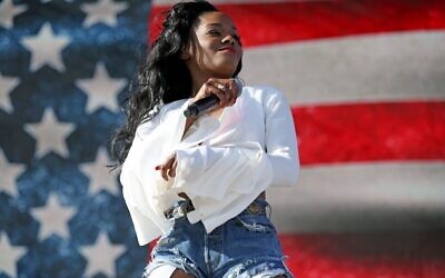 Azealia Banks performs at the 2015 Coachella Music and Arts Festival on April 10, 2015, in Indio, California. (Rich Fury/Invision/AP)