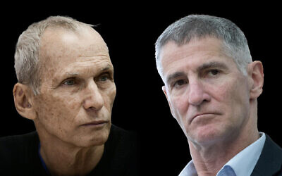 A photo composite showing Omer Barlev, left, and Yair Golan. (Flash90)