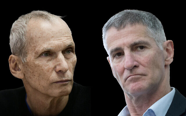A photo composite showing Omer Barlev, left, and Yair Golan. (Flash90)