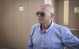 Danny Biton, father of famous Israeli singer Eyal Golan, at the District Court in Tel Aviv on April 29, 2015. (Flash90)