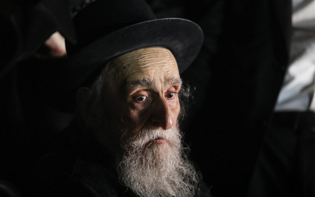 Rabbi Meshulam Dovid Soloveitchik attends an event in Jerusalem on August 10, 2020. (Yonatan Sindel/Flash90) Rabbi Meshulam Dovid Soloveitchik attends an event in Jerusalem on August 10, 2020. (Yonatan Sindel/Flash90)