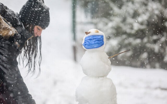 Snow in Safed, northern Israel, February 17, 2021 (David Cohen/Flash90 *** Local Caption) Snow in Safed, northern Israel, February 17, 2021 (David Cohen/Flash90 *** Local Caption)