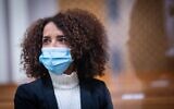 Labor party member Ibtisam Mara'ana arrives for a court hearing at the Supreme Court in Jerusalem on February 24, 2021 (Yonatan Sindel/Flash90)