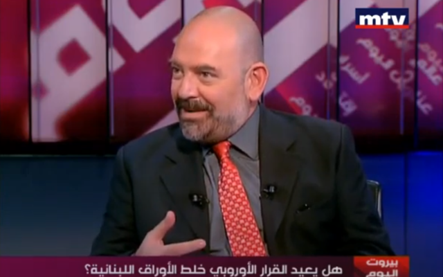 Lokman Slim in an interview with MTV Lebanon News on July 27, 2013. (Screenshot: YouTube)