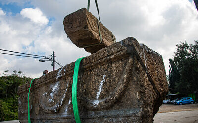 Two 1,800-year-old sarcophagi discovered at the Ramat Gan Safari Park (Israel Antiquities Authority)