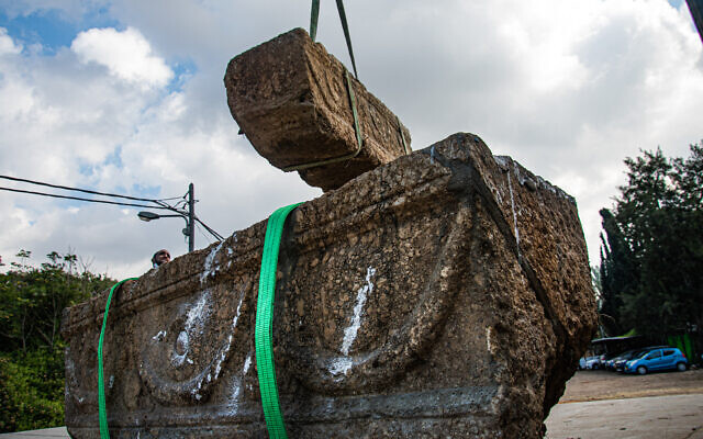 Two 1,800-year-old sarcophagi discovered at the Ramat Gan Safari Park (Israel Antiquities Authority)