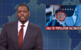 Saturday Night Live Weekend Update co-host Michael Che on February 20, 2021. (Screen capture/YouTube)
