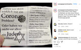 The German chapter of the Grandmothers Against The Right group posted about the flyer on Instagram. (Grandmothers Against The Right/Instagram via JTA)
