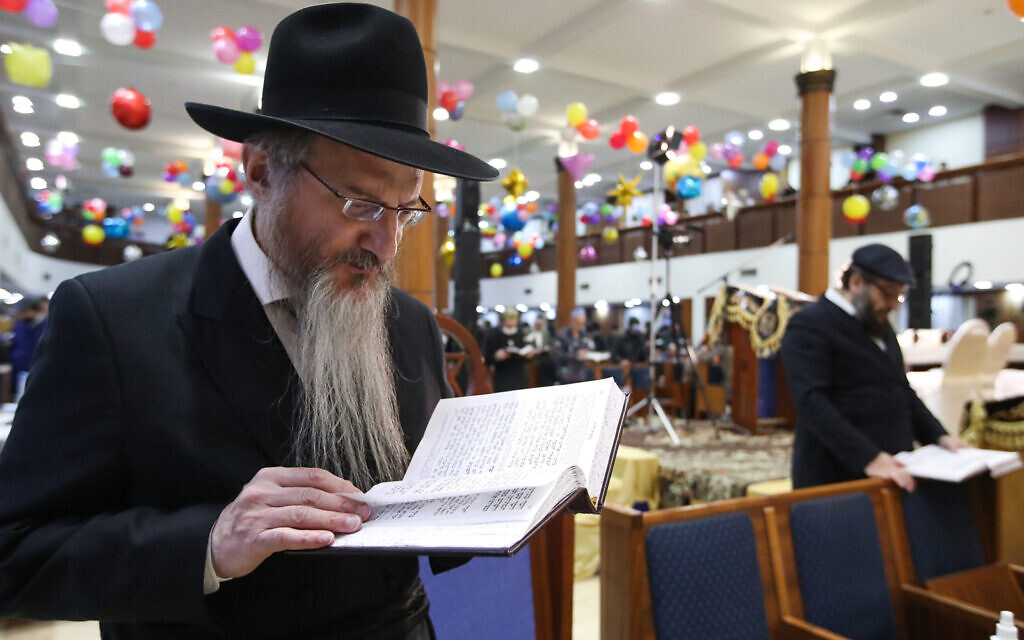 Purim in Moscow, Russia. (Sergei Karpukhin/TASS via Getty Images, JTA)