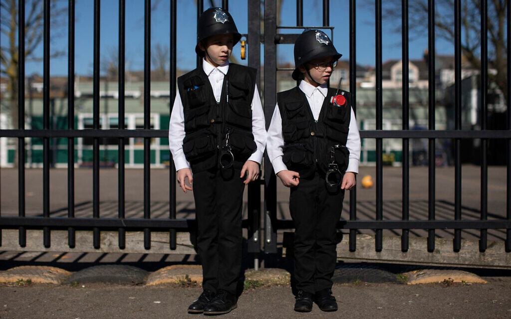 Purim in London. (Dan Kitwood/Getty Images via JTA)