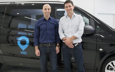 Daniel Ramot (left) and Oren Shoval, the co-founders of ridesharing firm Via Transportation Inc. (Courtesy)