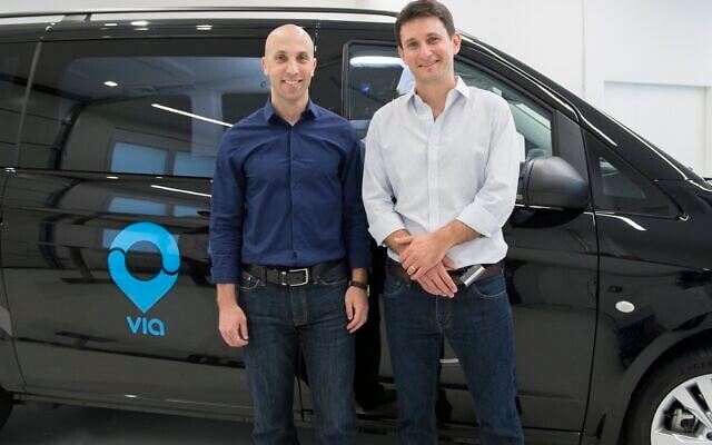 Daniel Ramot (left) and Oren Shoval, the co-founders of ridesharing firm Via Transportation Inc. (Courtesy) Daniel Ramot (left) and Oren Shoval, the co-founders of ridesharing firm Via Transportation Inc. (Courtesy)