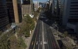 Aerial view of Santiago in lockdown, on March 27, 2021, amid the COVID-19 pandemic (MARTIN BERNETTI / AFP)
