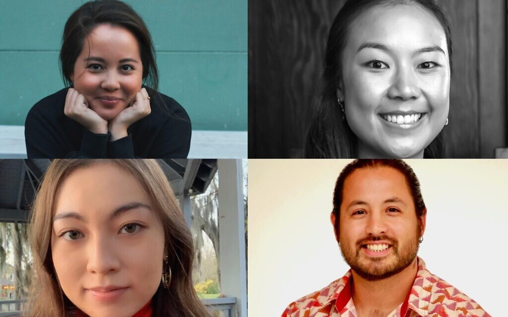 Clockwise from top left: Rebecca Kuss, Melody Muhlrad, Yoshi Silverstein, Hanah Bloom (Kuss: Emily Berge-Thielmann; Muhlrad: Courtesy of Muhlrad; Silverstein: Courtesy of Silverstein; Bloom: Courtesy of Bloom/ all via JTA) Clockwise from top left: Rebecca Kuss, Melody Muhlrad, Yoshi Silverstein, Hanah Bloom (Kuss: Emily Berge-Thielmann; Muhlrad: Courtesy of Muhlrad; Silverstein: Courtesy of Silverstein; Bloom: Courtesy of Bloom/ all via JTA)