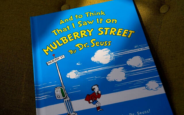A copy of the book "And to Think That I Saw It on Mulberry Street," by Dr. Seuss, March 1, 2021, in Walpole, Massachusetts (AP Photo/Steven Senne) A copy of the book "And to Think That I Saw It on Mulberry Street," by Dr. Seuss, March 1, 2021, in Walpole, Massachusetts (AP Photo/Steven Senne)