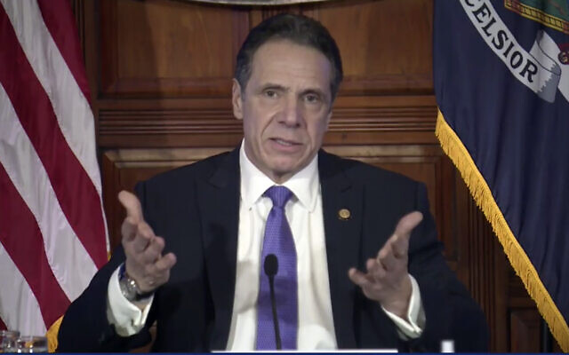 In this image taken from video from the Office of the NY Governor, New York Governor Andrew Cuomo speaks during a news conference, March 3, 2021, in Albany, New York. (Office of the NY Governor via AP) In this image taken from video from the Office of the NY Governor, New York Governor Andrew Cuomo speaks during a news conference, March 3, 2021, in Albany, New York. (Office of the NY Governor via AP)