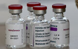 In this Feb. 5, 2021, photo, vials of AstraZeneca vaccine ready to be used at the Wellcome Centre in London. (AP Photo/Frank Augstein)