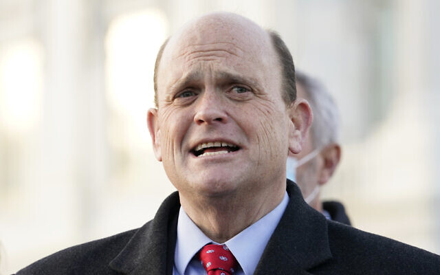 US Rep. Tom Reed, Republican-NY, speaks to the media on Capitol Hill in Washington, December 21, 2020. (Jacquelyn Martin/AP) US Rep. Tom Reed, Republican-NY, speaks to the media on Capitol Hill in Washington, December 21, 2020. (Jacquelyn Martin/AP)