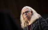 Rachel Levine, nominated to be an assistant secretary at the US Department of Health and Human Services, testifies before the Senate Health, Education, Labor, and Pensions committee on Capitol Hill in Washington, February 25, 2021. (Caroline Brehman/Pool via AP, File)