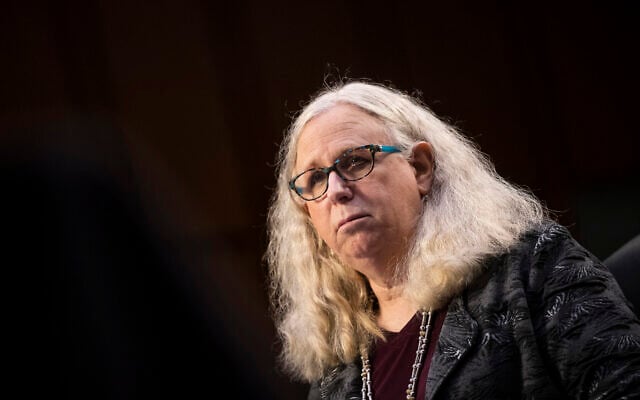 Rachel Levine, nominated to be an assistant secretary at the US Department of Health and Human Services, testifies before the Senate Health, Education, Labor, and Pensions committee on Capitol Hill in Washington, February 25, 2021. (Caroline Brehman/Pool via AP, File) Rachel Levine, nominated to be an assistant secretary at the US Department of Health and Human Services, testifies before the Senate Health, Education, Labor, and Pensions committee on Capitol Hill in Washington, February 25, 2021. (Caroline Brehman/Pool via AP, File)