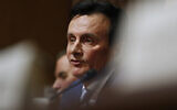 Pascal Soriot, Executive Director and Chief Executive Officer of AstraZeneca, on Capitol Hill in Washington, February 26, 2019. (Jacquelyn Martin/AP)
