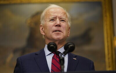 President Joe Biden speaks on the economy in the Roosevelt Room of the White House, Saturday, Feb. 27, 2021, in Washington. (AP Photo/Pablo Martinez Monsivais) President Joe Biden speaks on the economy in the Roosevelt Room of the White House, Saturday, Feb. 27, 2021, in Washington. (AP Photo/Pablo Martinez Monsivais)