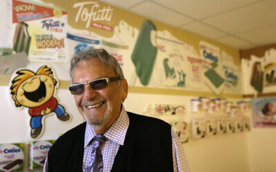 File: David Mintz poses inside his business, Tofutti, in Cranford, NJ, Aug. 23, 2013. (AP Photo/Julio Cortez)