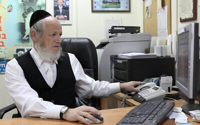 Yehuda Meshi-Zahav, chairman of the ZAKA emergency response organization, on February 4, 2010.  (Yaakov Naumi/Flash90)