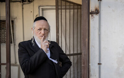 Yehuda Meshi Zahav poses for a picture in Jerusalem on January 19, 2021. (Yonatan Sindel/Flash90)