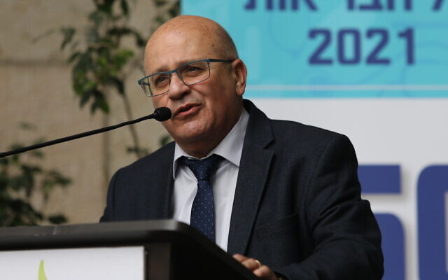Health Ministry Director General Chezy Levy speaks in Jerusalem on February 10, 2021. (Yonatan Sindel/Flash90) Health Ministry Director General Chezy Levy speaks in Jerusalem on February 10, 2021. (Yonatan Sindel/Flash90)