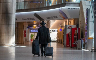 The almost empty arrival hall at Ben Gurion Airport on February 28, 2021. (Yossi Aloni/Flash90) The almost empty arrival hall at Ben Gurion Airport on February 28, 2021. (Yossi Aloni/Flash90)