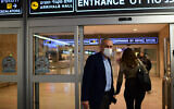 Coronavirus czar Nachman Ash at Ben Gurion Airport on March 1, 2021. (Tomer Neuberg/Flash90)