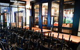 A restaurant in Tel Aviv, on March 3, 2021. (Avshalom Sassoni/Flash90)
