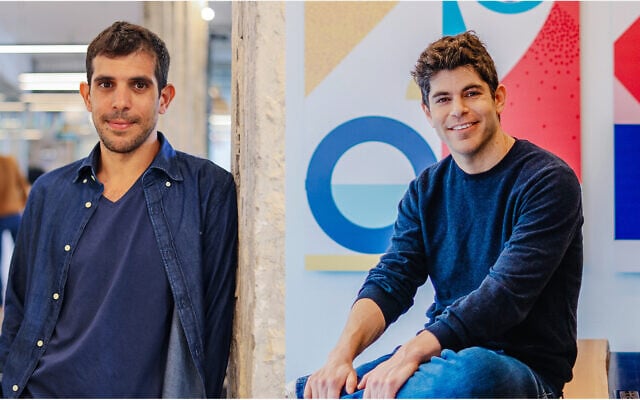 Yotpo founders, left to right, Omri Cohen and Tomer Tagrin (Mor Shani)