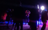 Party-goers enjoy a rave in the Negev on March 5, 2021. (Israel Police)
